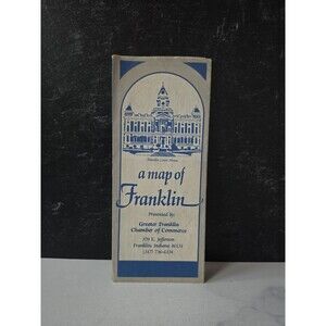 A Map Of Franklin, Indiana Vintage